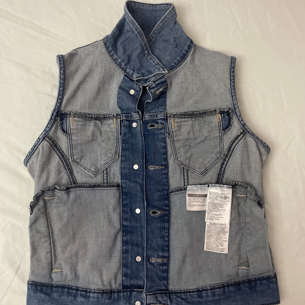 Levi's Washed Blue Denim Vest - Picture 6 of 8